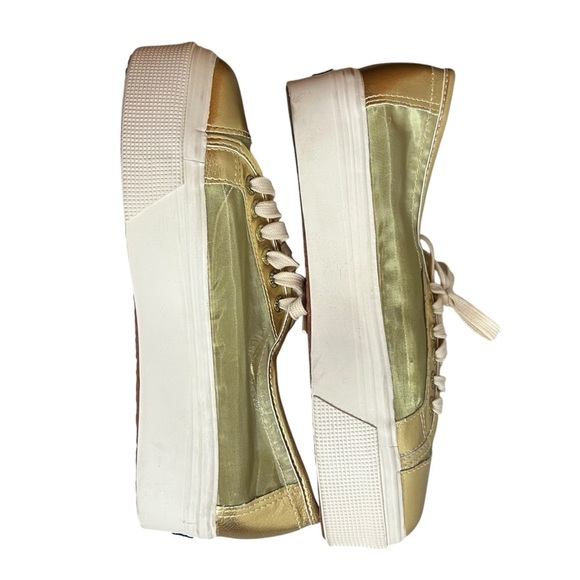 Superga Women's Gold Sneakers size 40 or 9 US - Picture 7 of 12